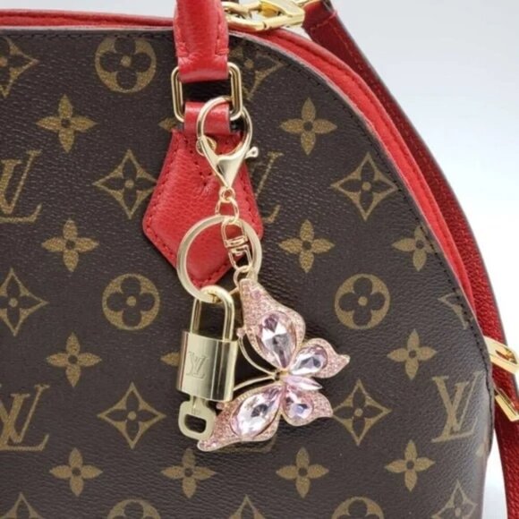 100% Auth Louis Vuitton Lock & Key with unbranded Bagcharm, Keycharm, Keychain - Picture 7 of 9